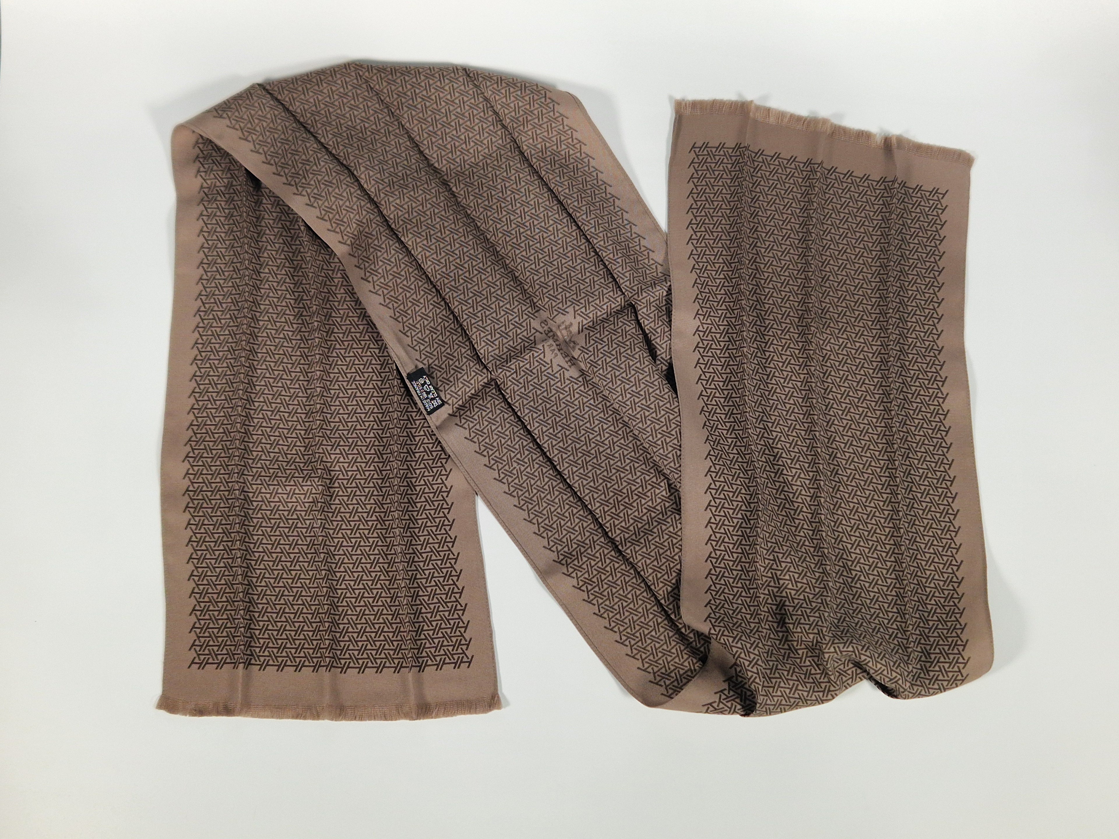 Hermès Silk Scarf Ties brown