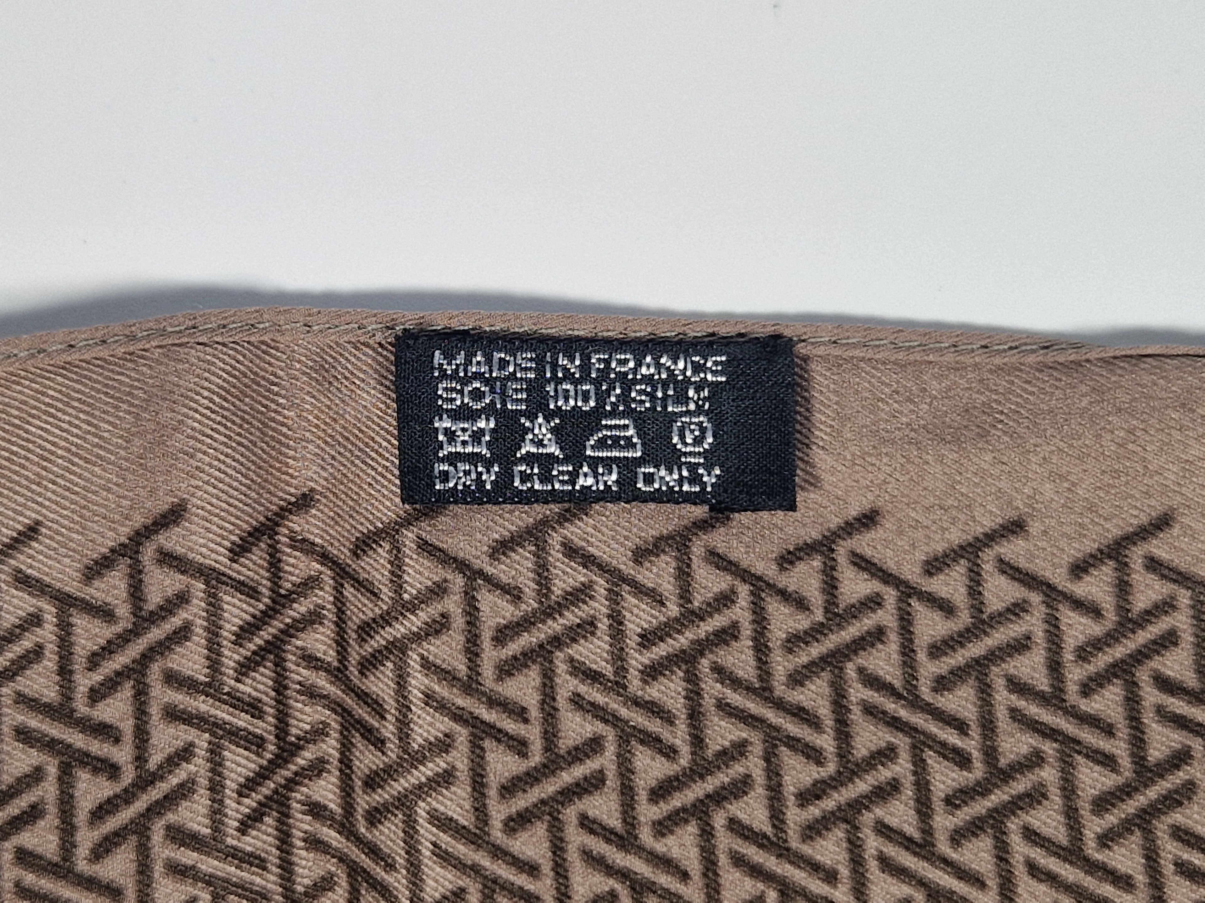 Hermès Silk Scarf Ties brown