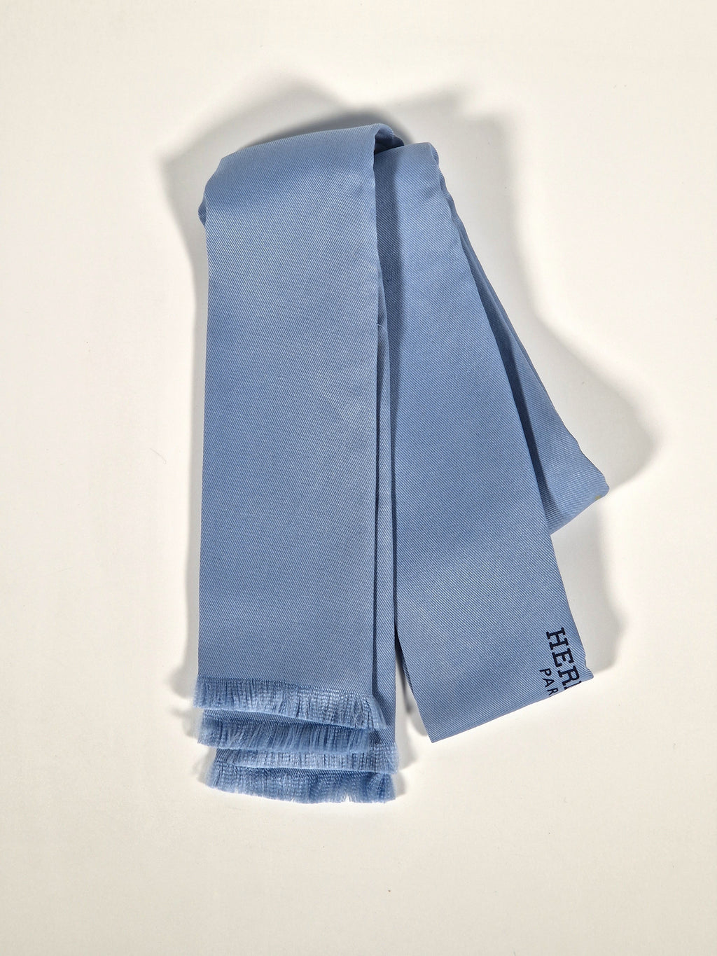 Hermès Silk Scarf Ties blue