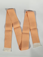 Hermès Silk Scarf Ties Orange/white