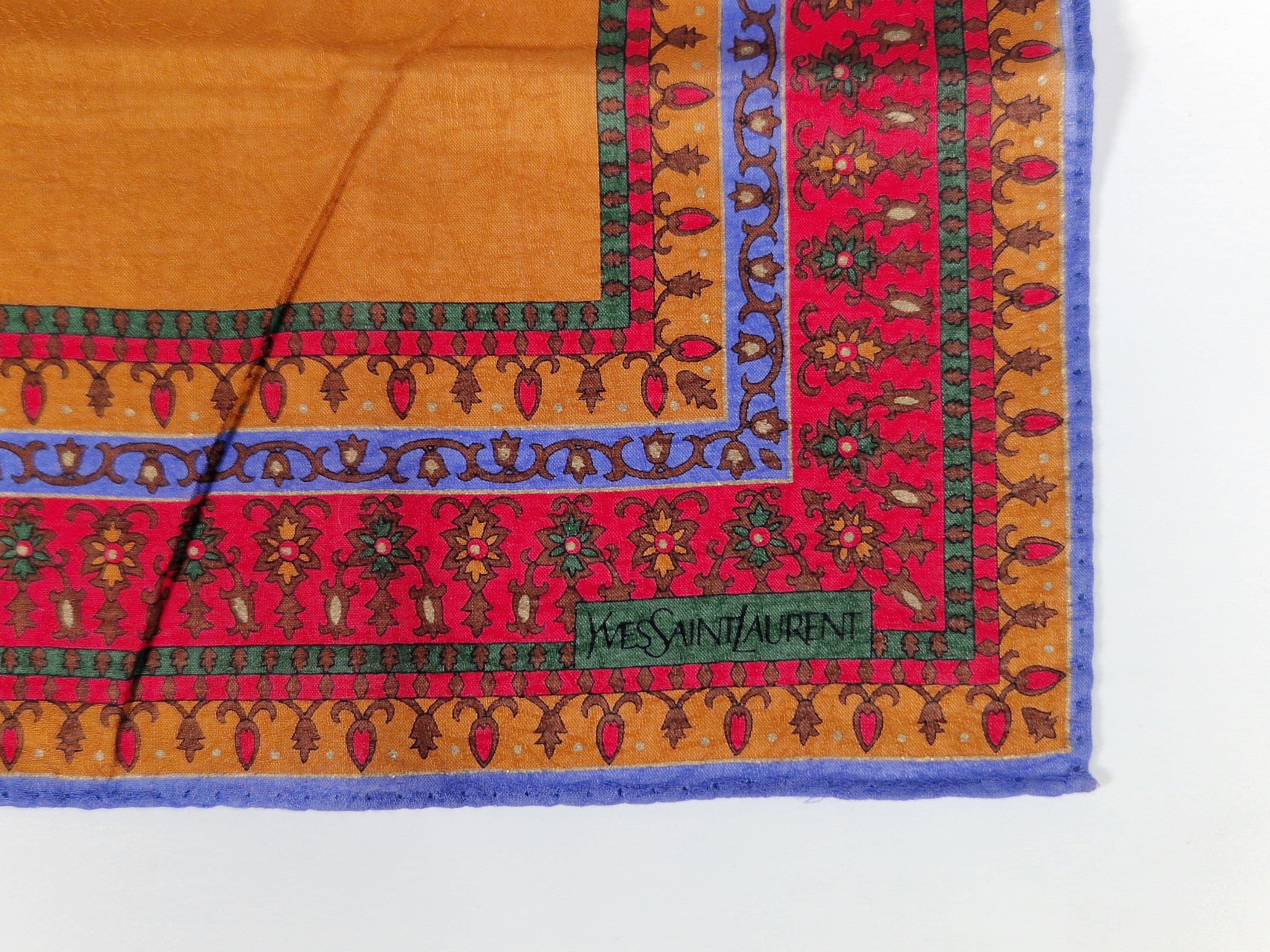 Yves Saint Laurent  cotton handkerchief