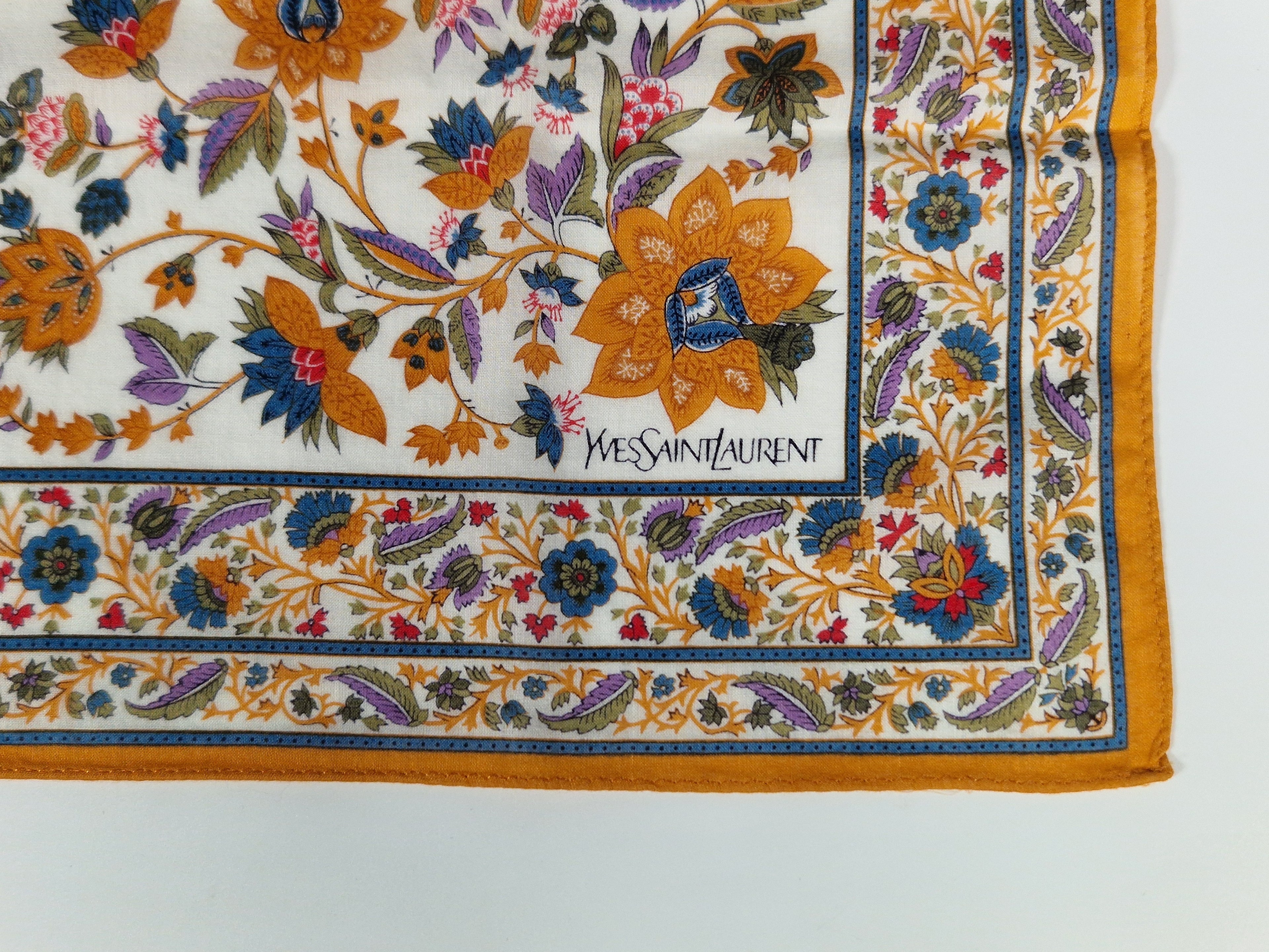Yves Saint Laurent  cotton handkerchief