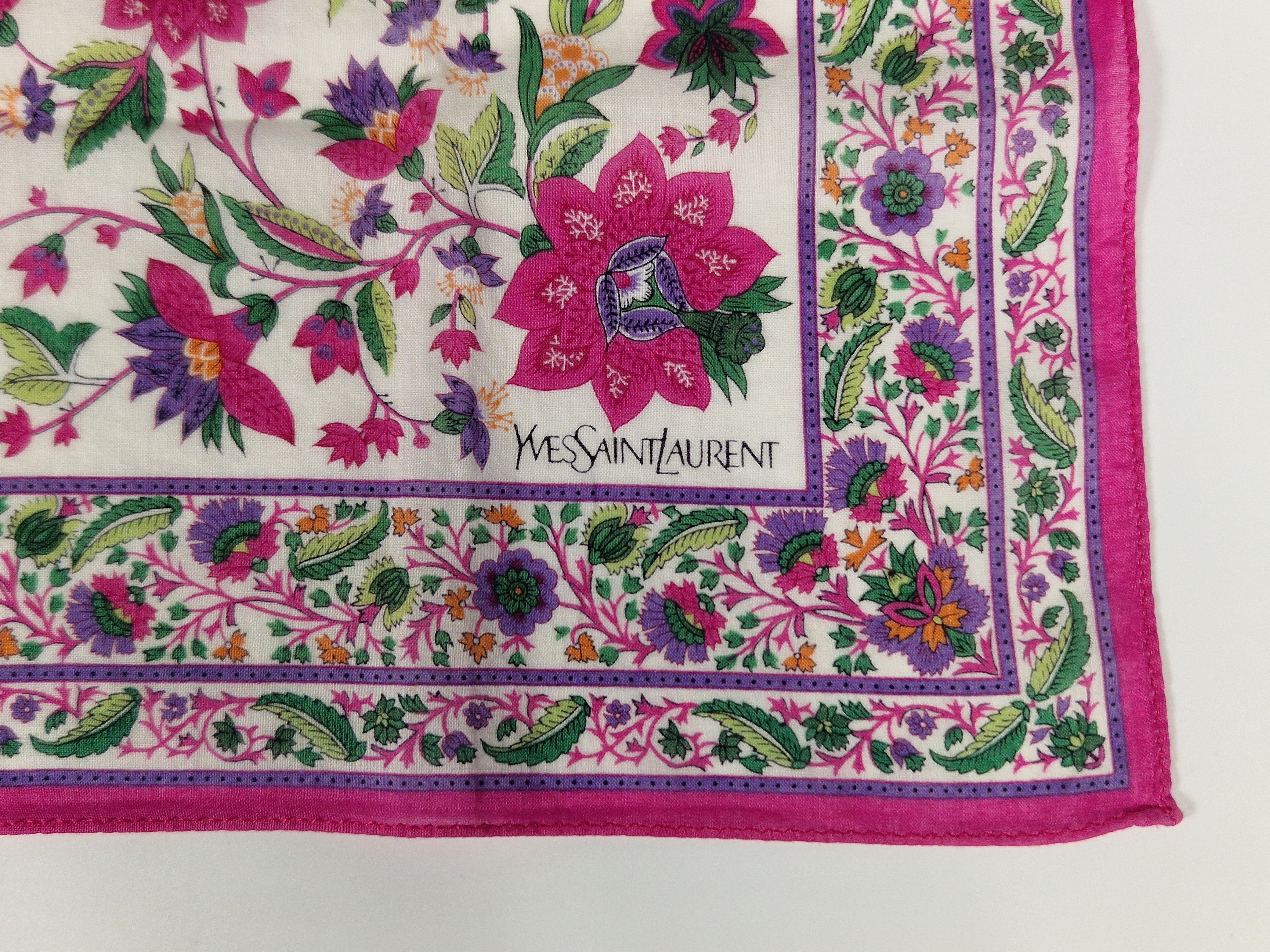 Yves Saint Laurent  cotton handkerchief