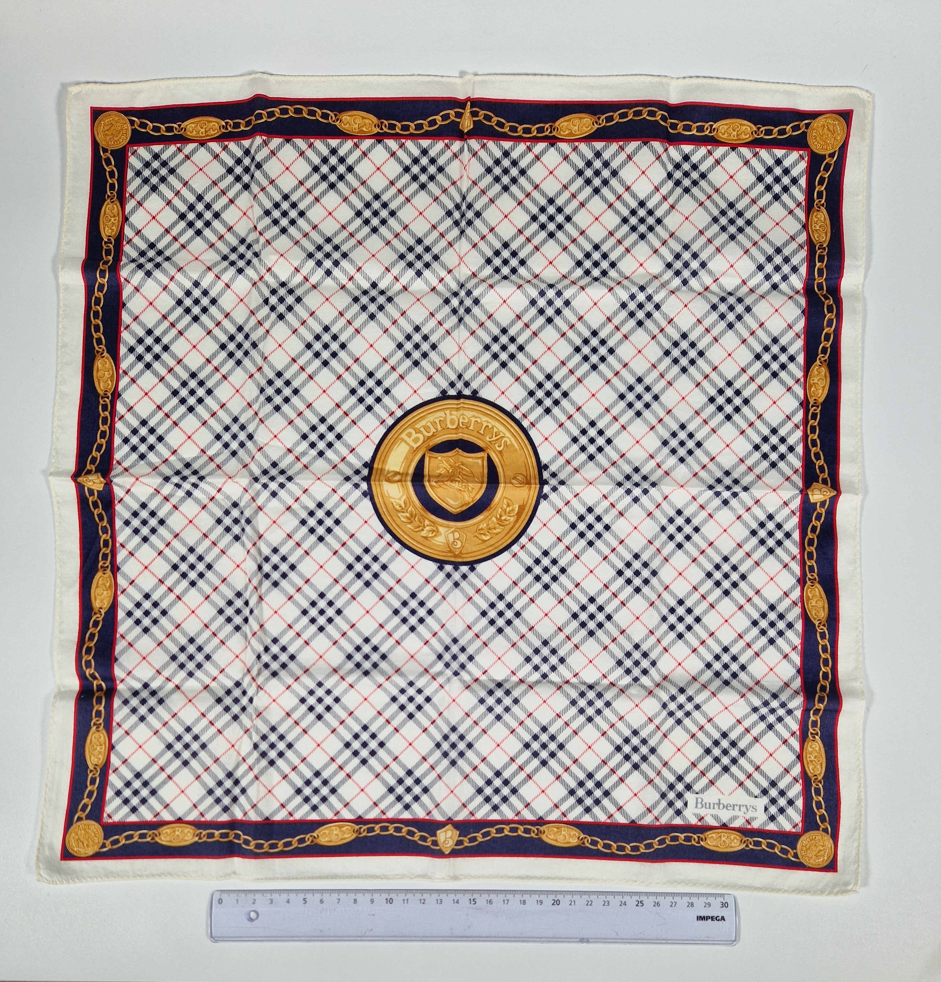 VintageBurberrys cotton handkerchief.