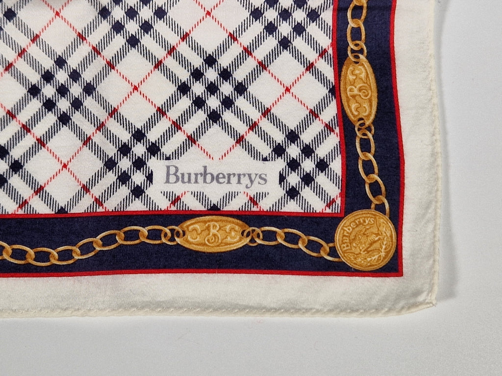 VintageBurberrys cotton handkerchief.