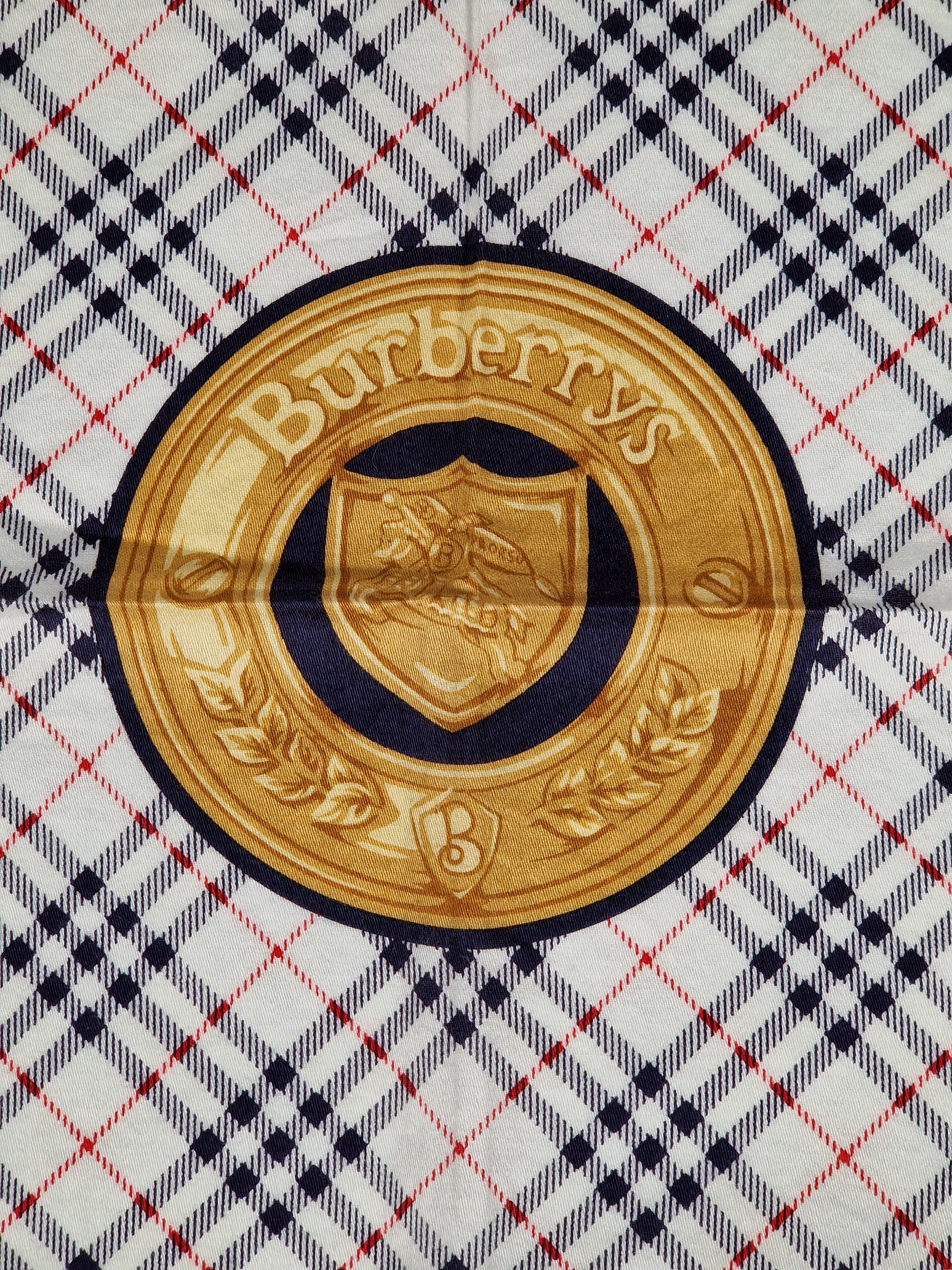 VintageBurberrys cotton handkerchief.