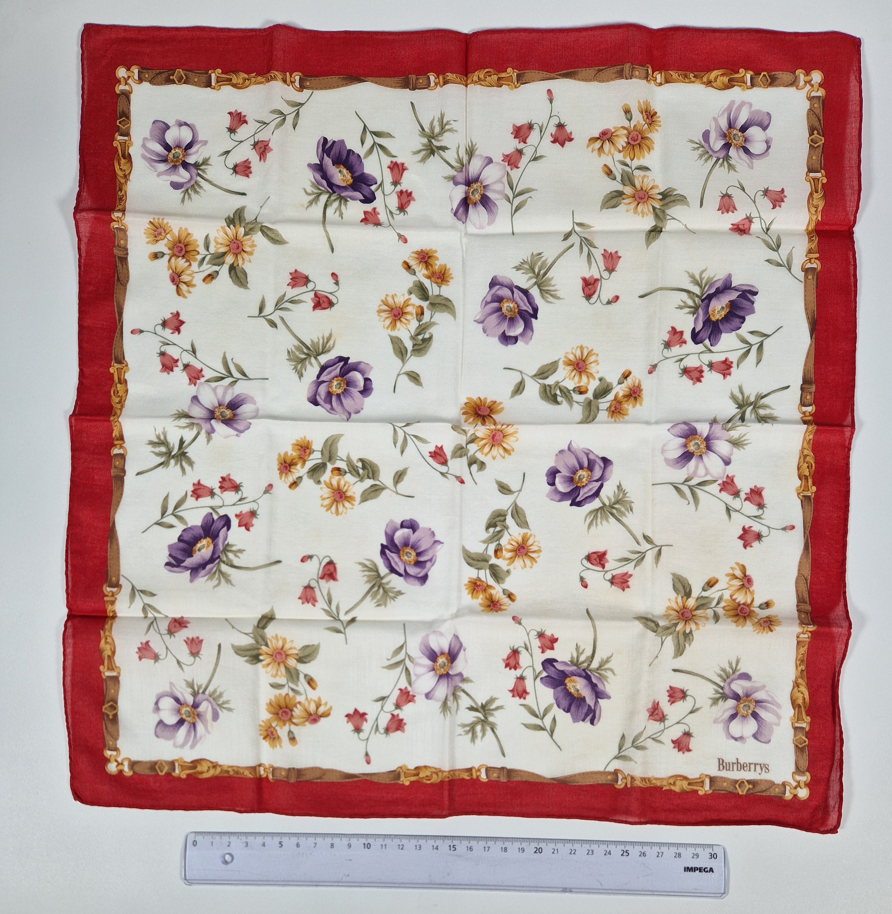 VintageBurberrys cotton handkerchief.