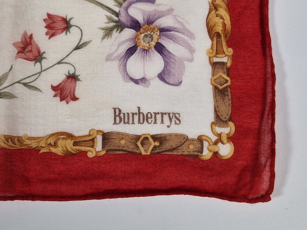 VintageBurberrys cotton handkerchief.