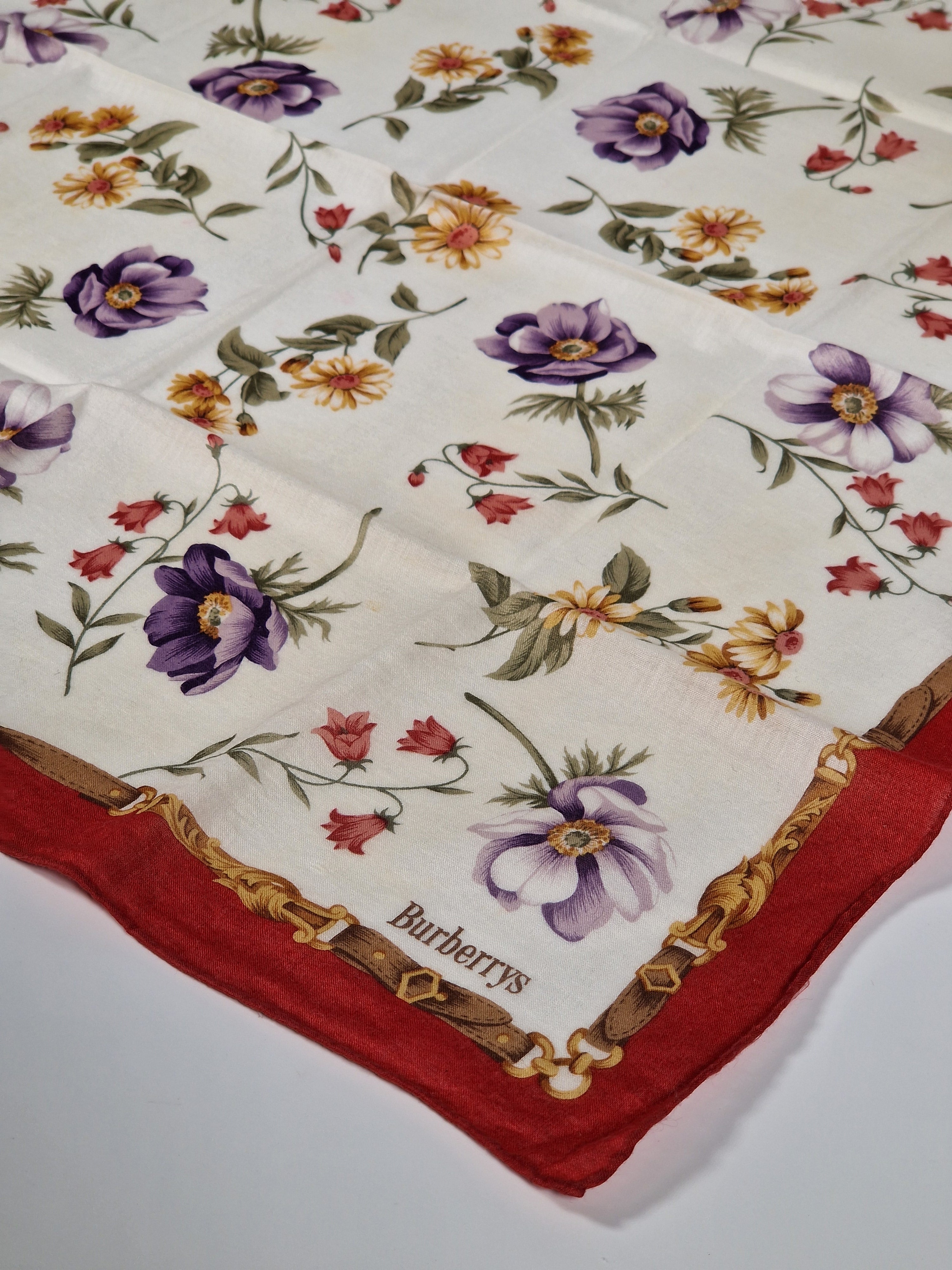 VintageBurberrys cotton handkerchief.