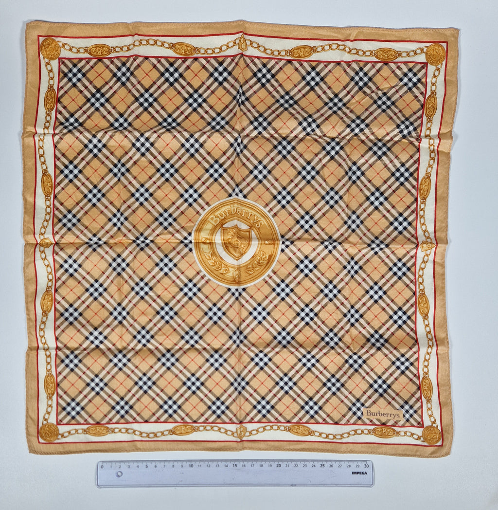 Vintage Burberrys cotton handkerchief.