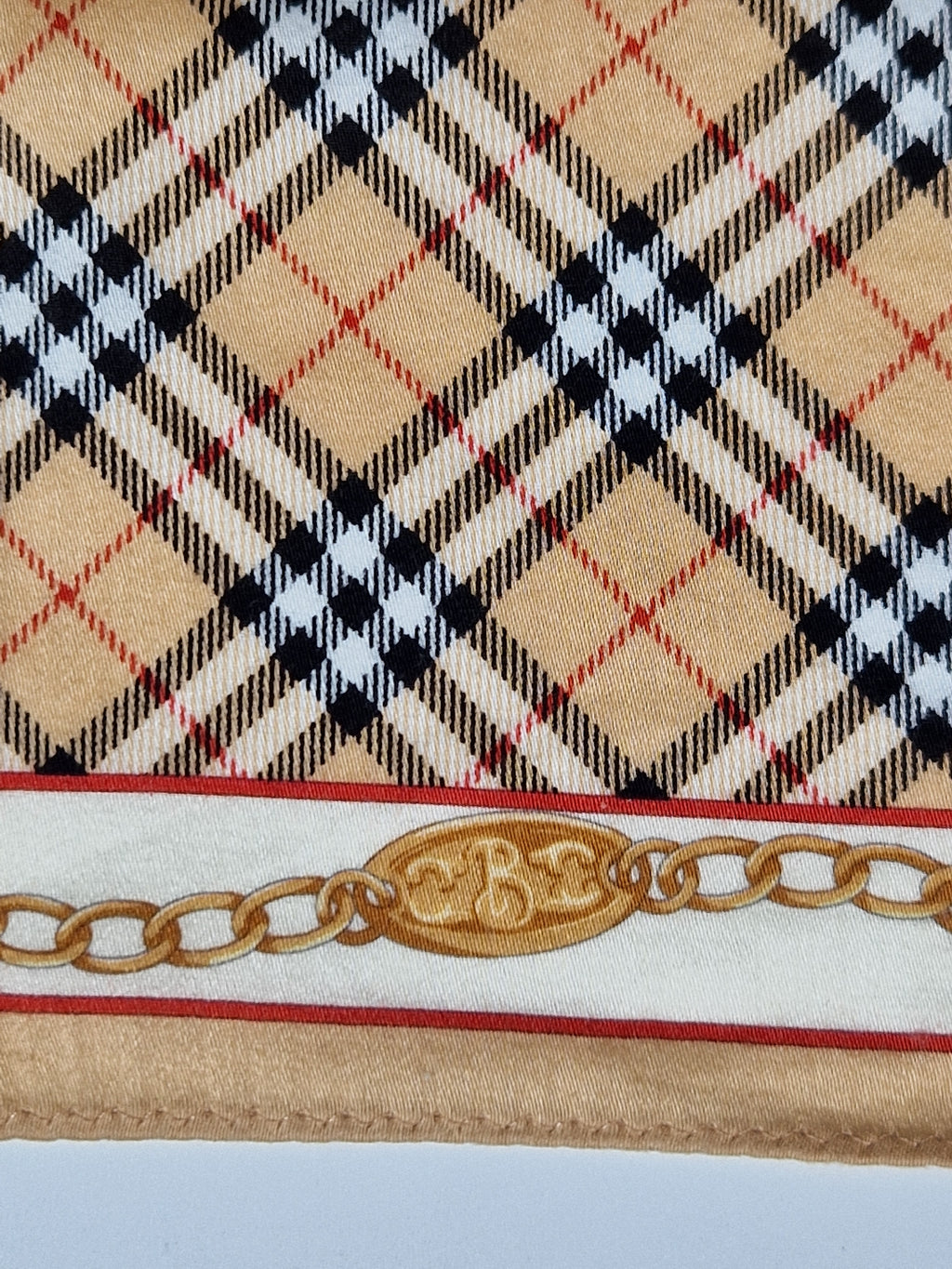 Vintage Burberrys cotton handkerchief.