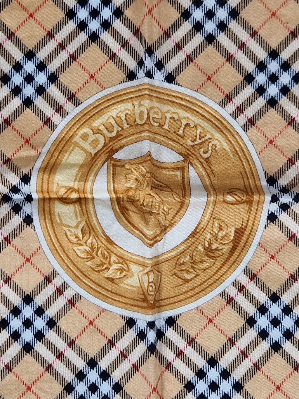 Vintage Burberrys cotton handkerchief.