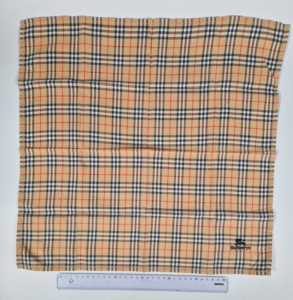 Vintage Burberrys cotton handkerchief.