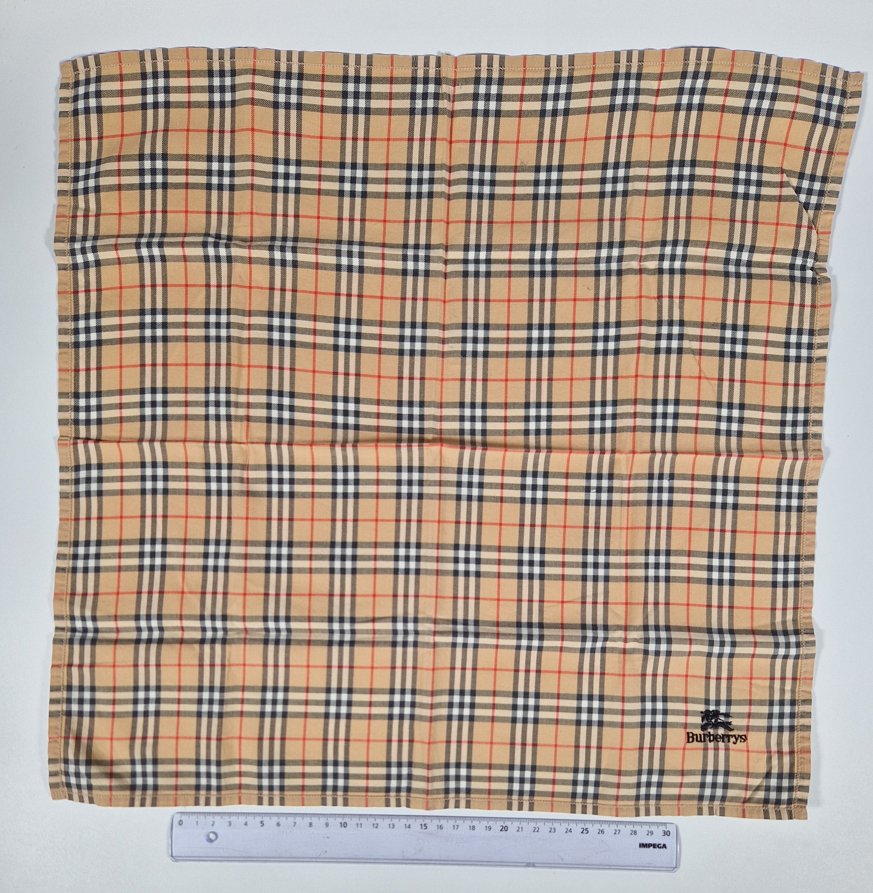 Vintage Burberrys cotton handkerchief.