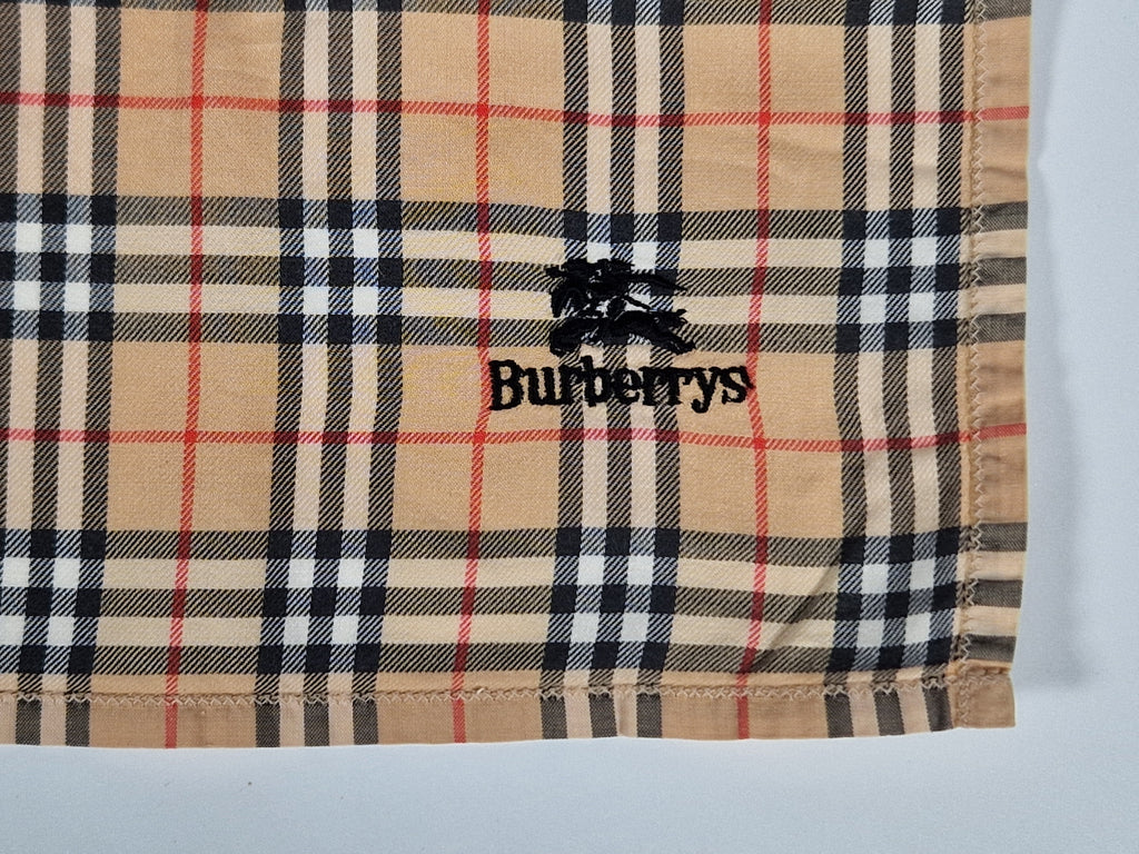 Vintage Burberrys cotton handkerchief.