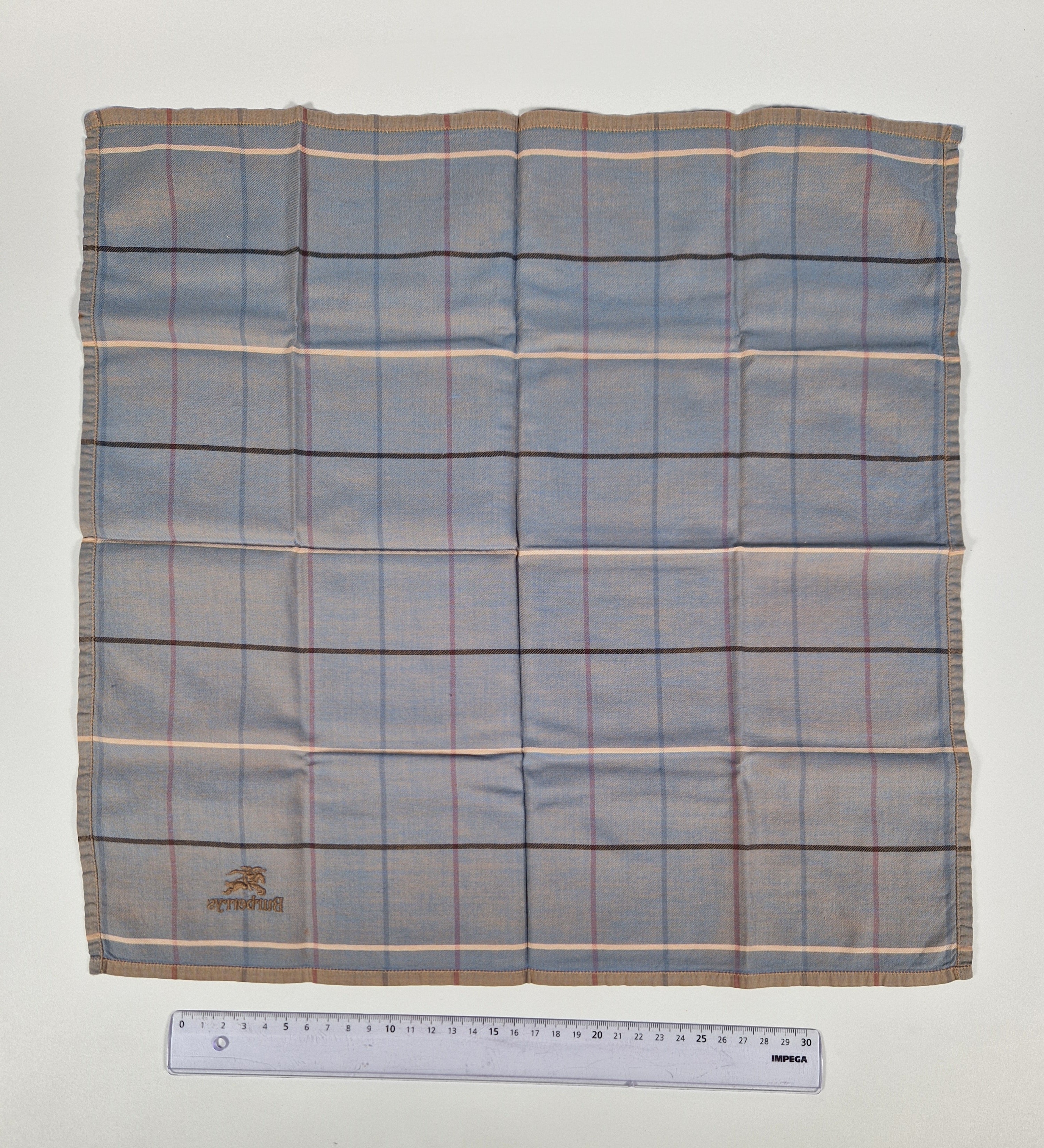 Vintage Burberrys cotton handkerchief.