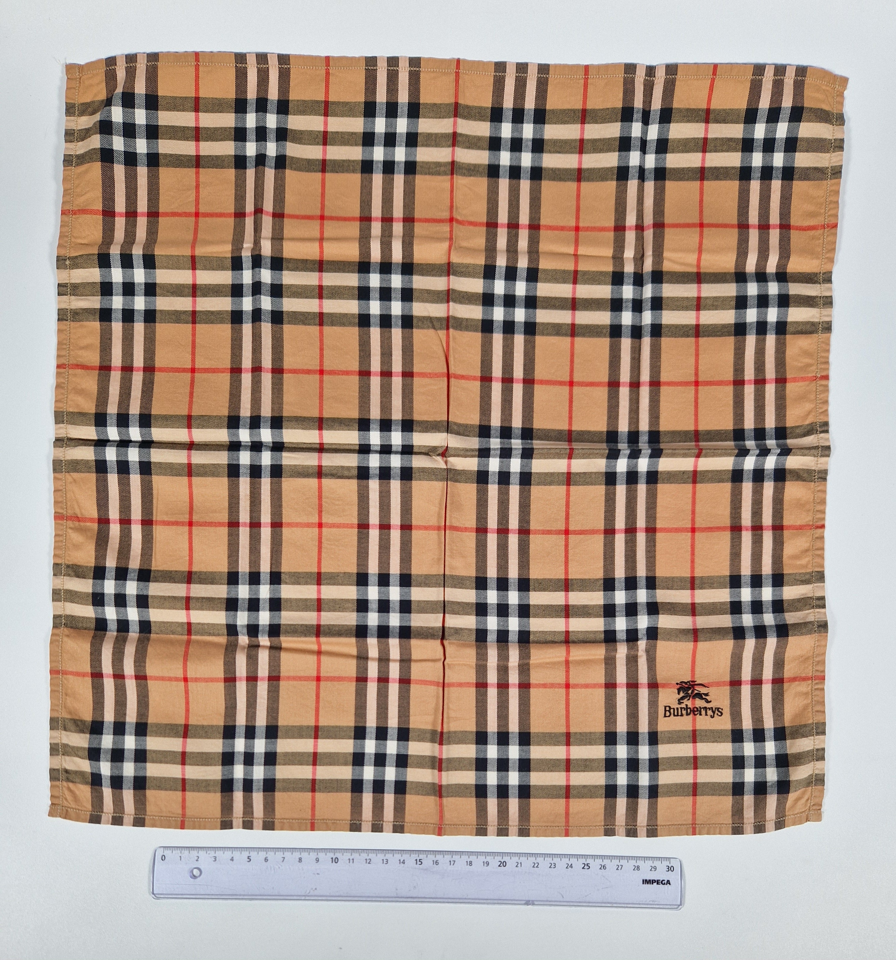 Vintage Burberrys cotton handkerchief.