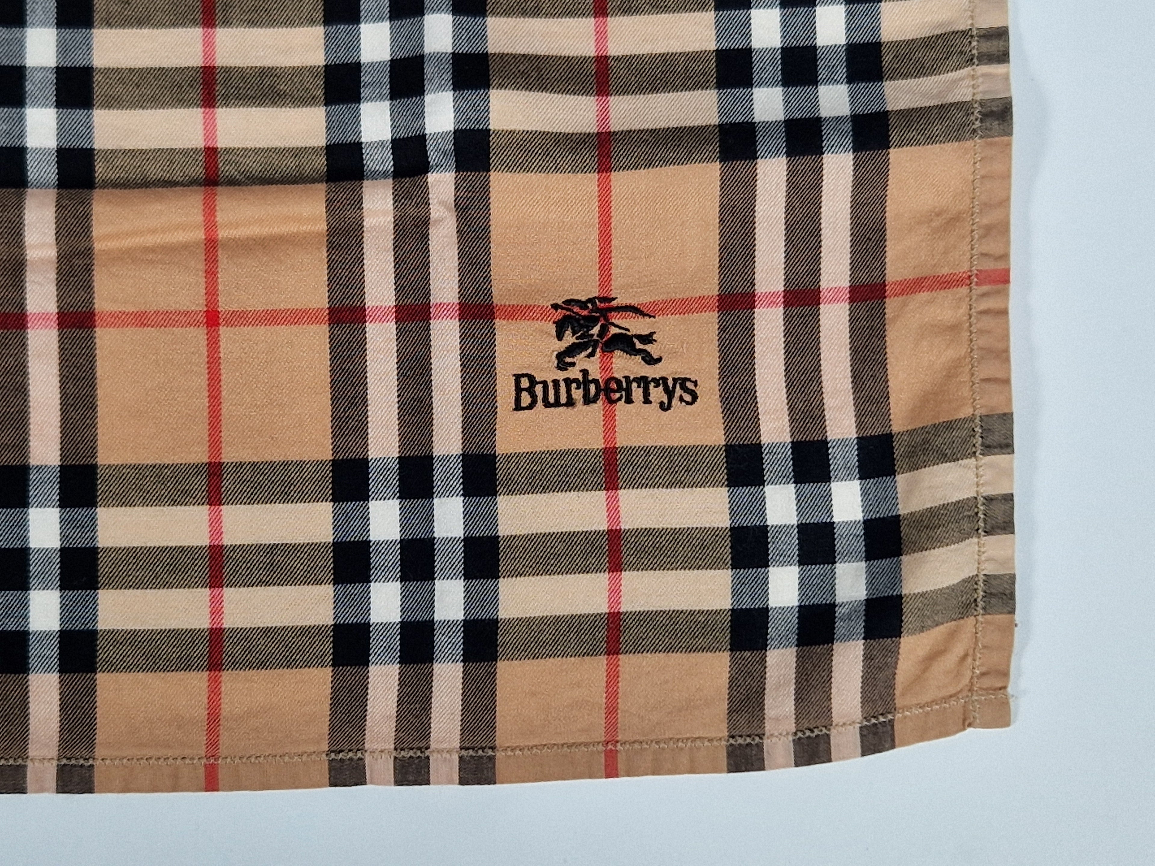 Vintage Burberrys cotton handkerchief.