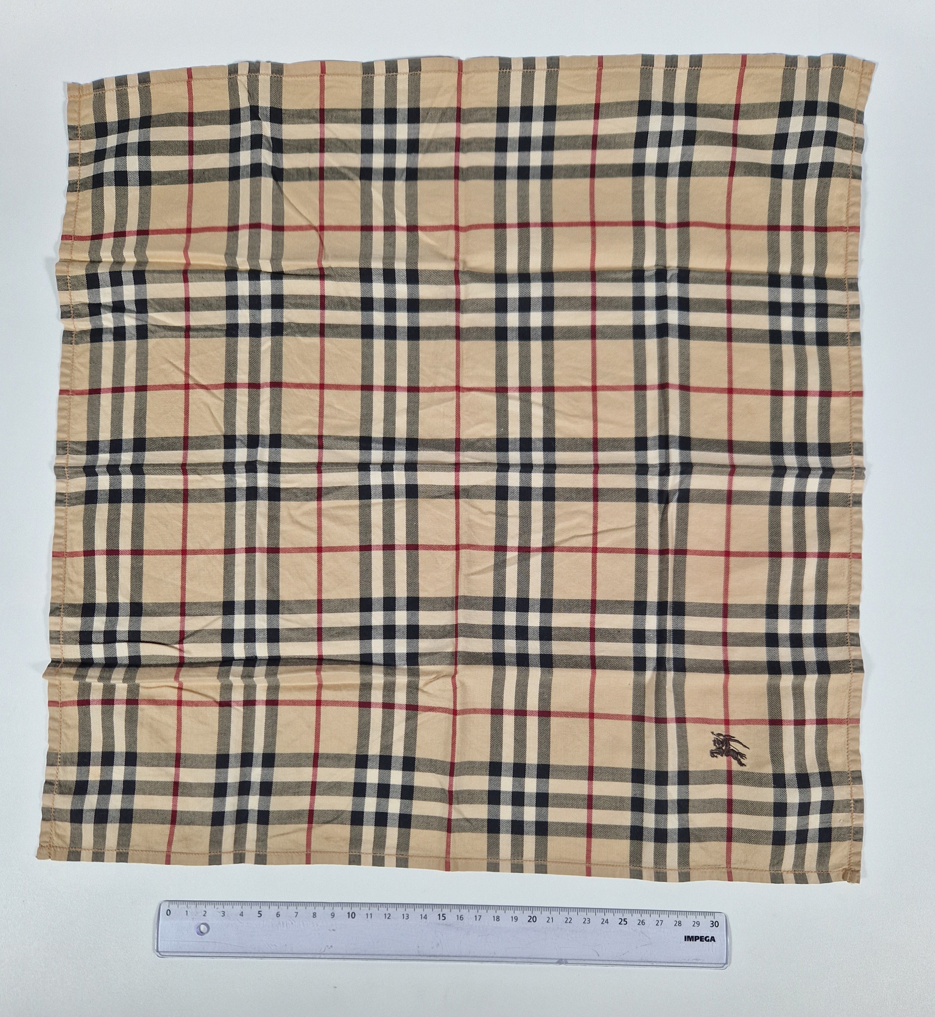 Vintage Burberrys cotton handkerchief.