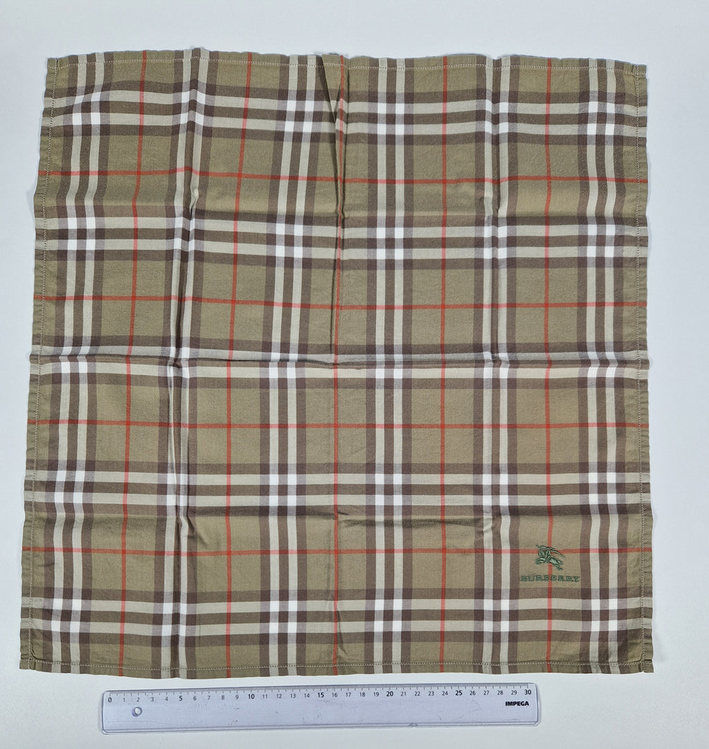 Vintage Burberry cotton handkerchief.