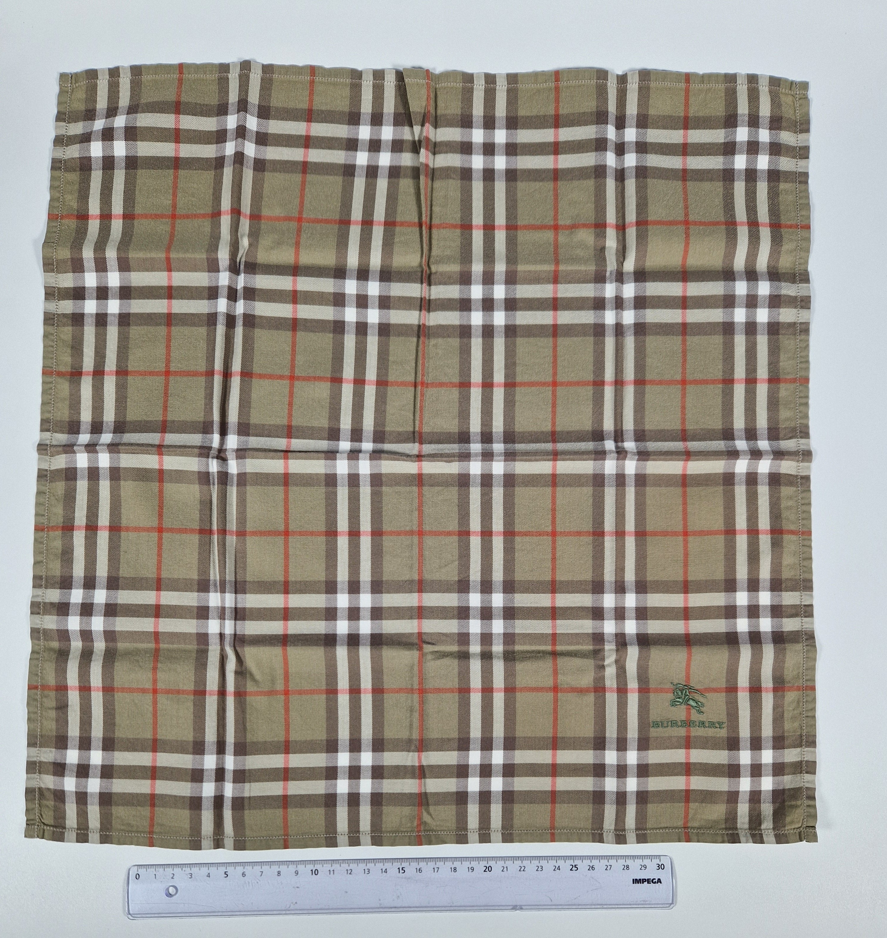 Vintage Burberry cotton handkerchief.
