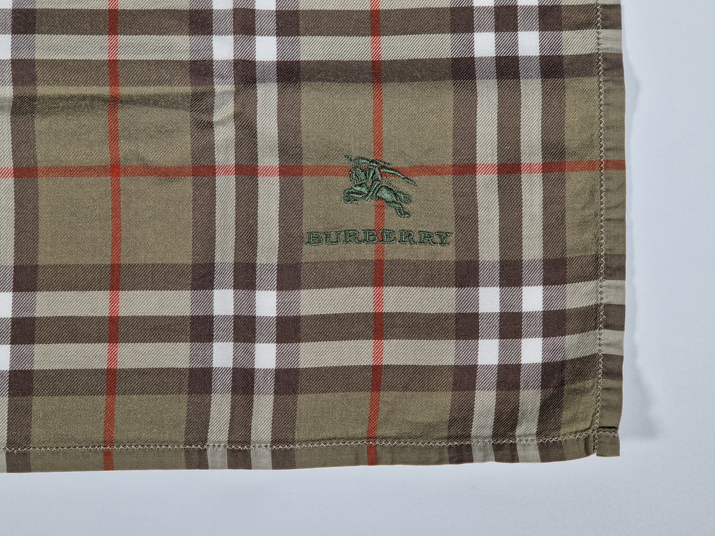 Vintage Burberry cotton handkerchief.