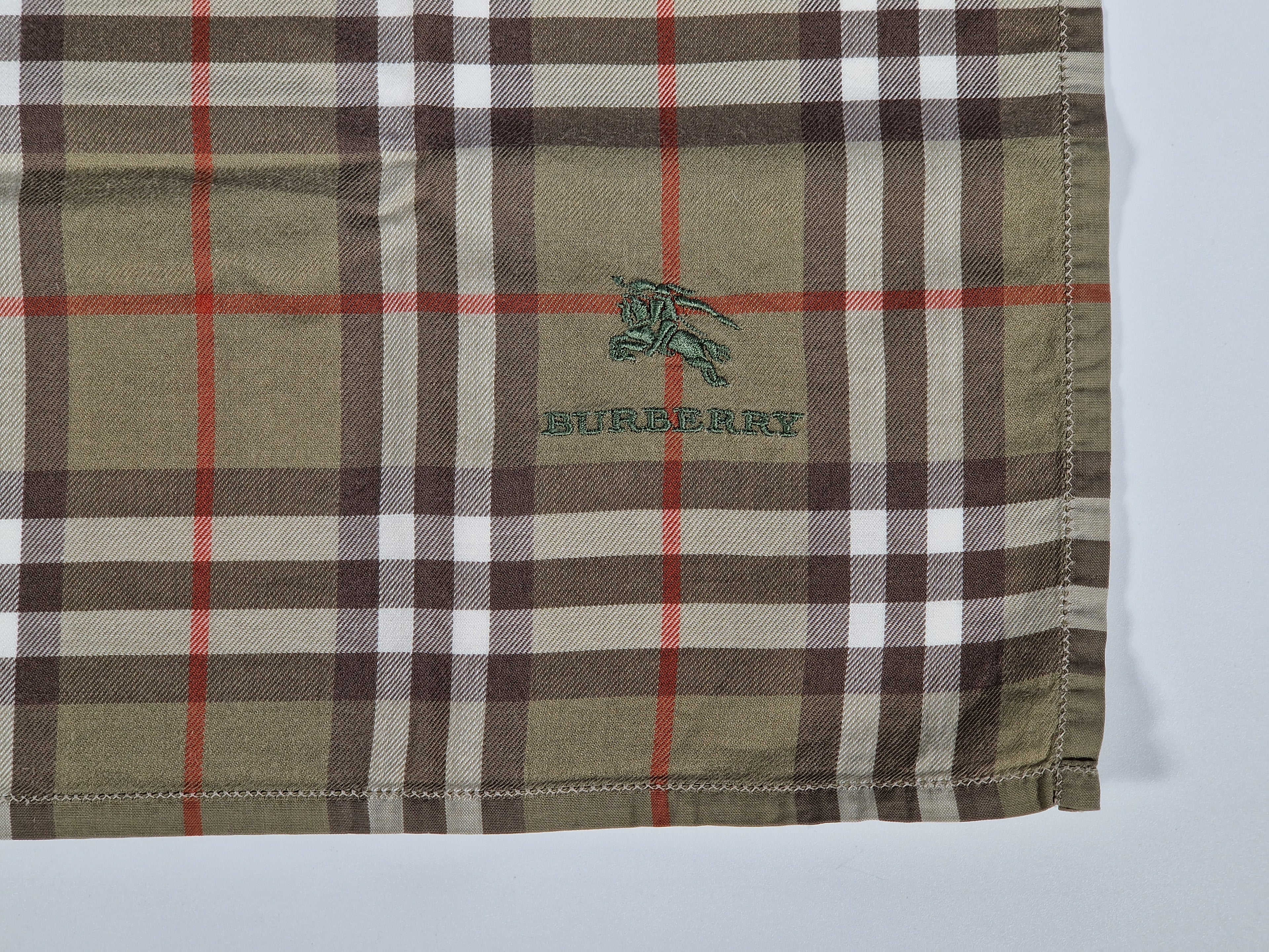 Vintage Burberry cotton handkerchief.
