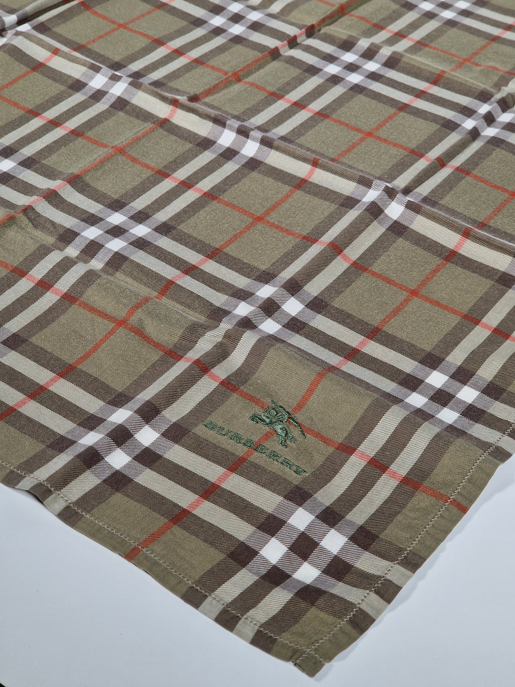 Vintage Burberry cotton handkerchief.