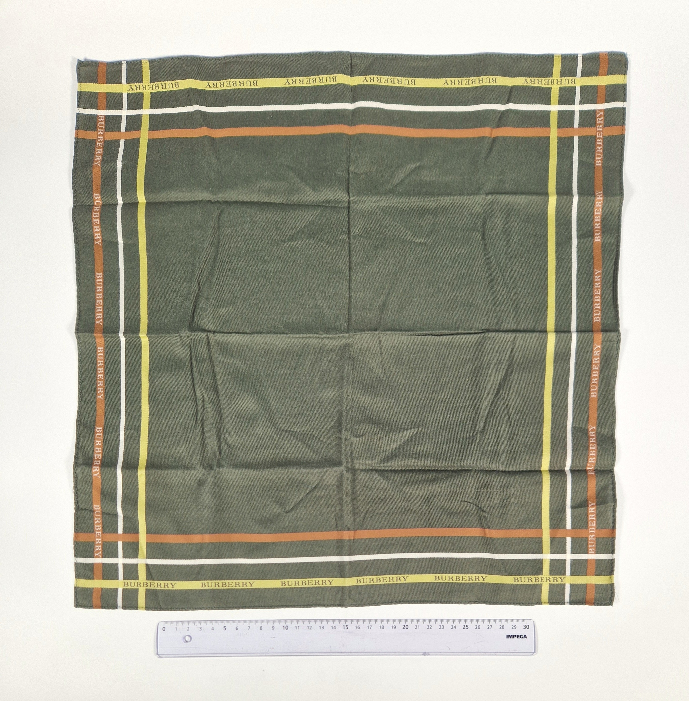 Vintage Burberry cotton handkerchief.