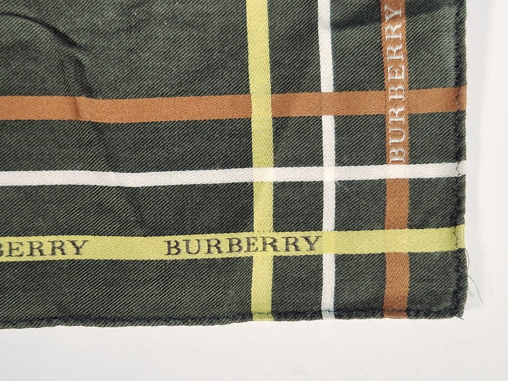 Vintage Burberry cotton handkerchief.