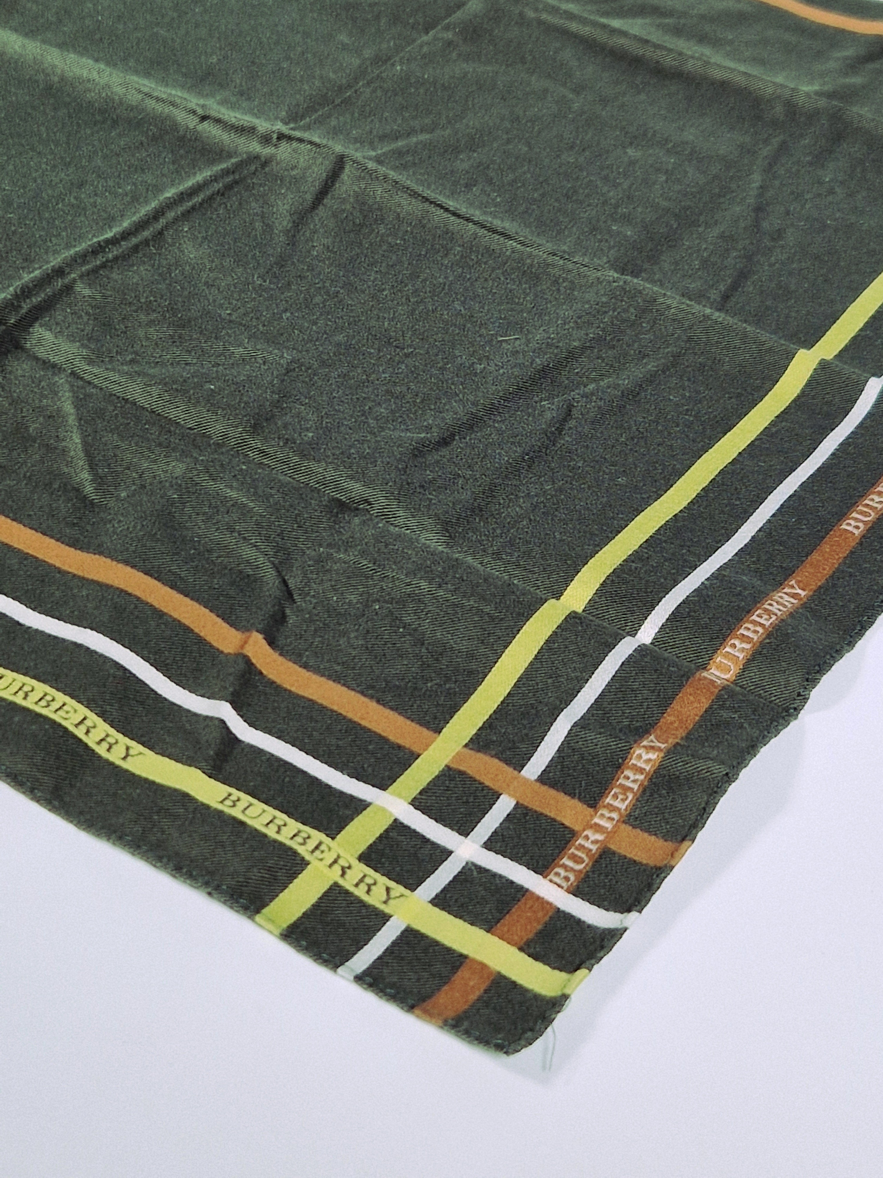 Vintage Burberry cotton handkerchief.