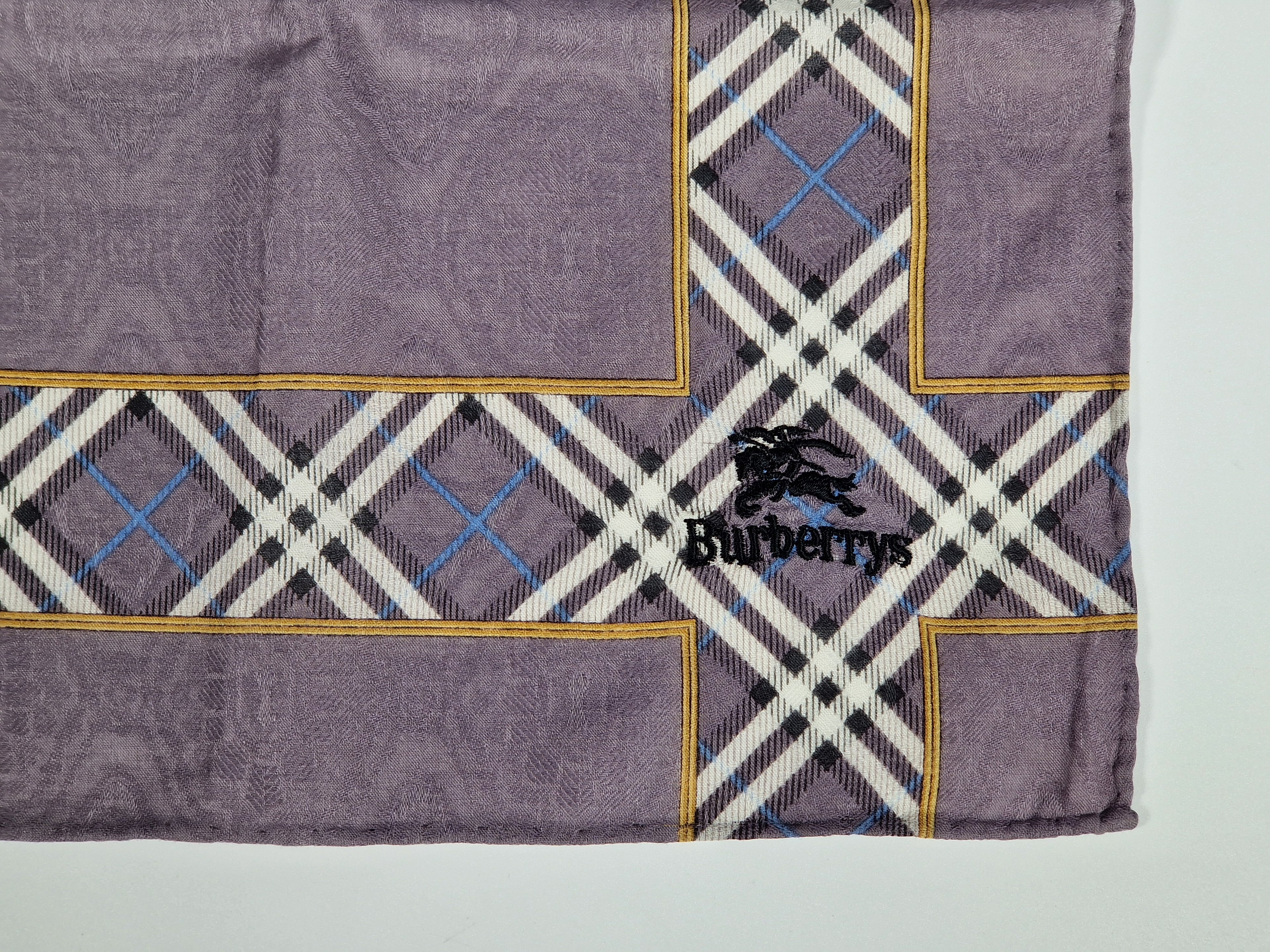 Vintage Burberrys cotton handkerchief.