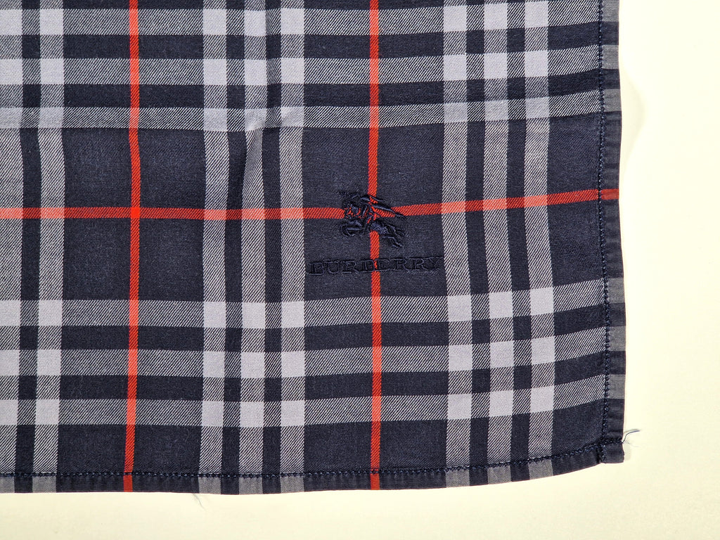 Vintage Burberry cotton handkerchief.