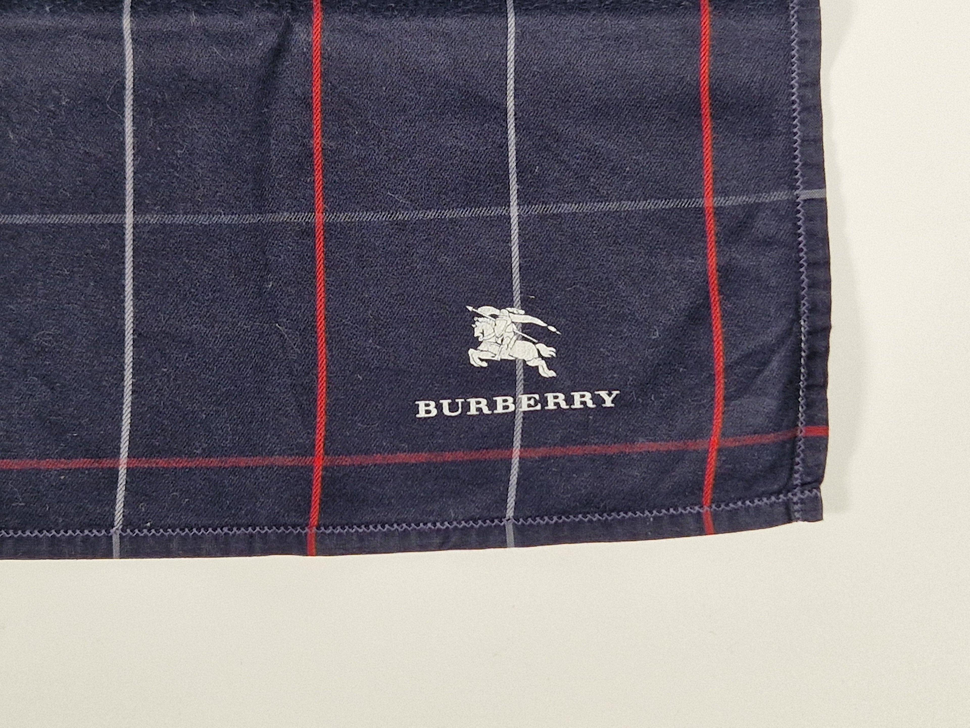 Vintage Burberry cotton handkerchief.