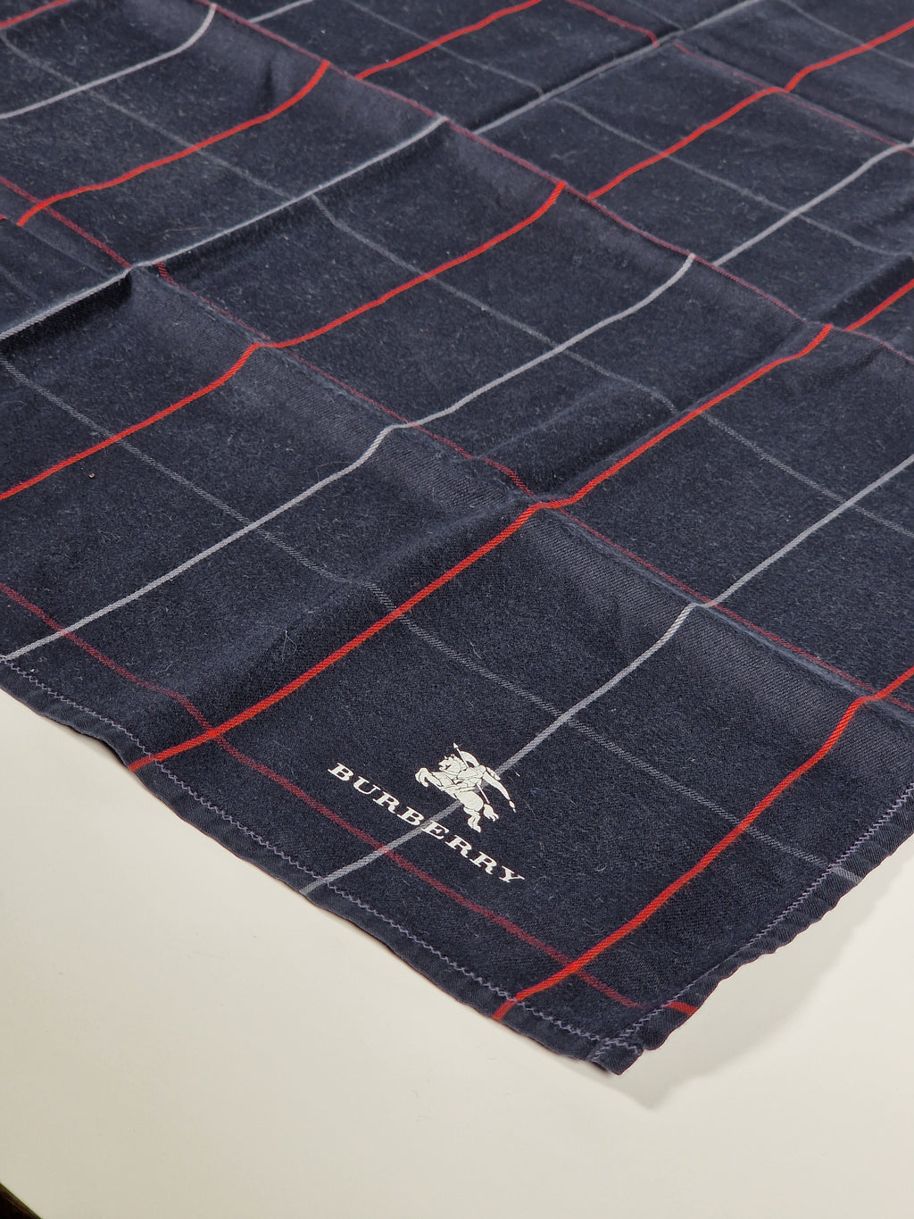 Vintage Burberry cotton handkerchief.