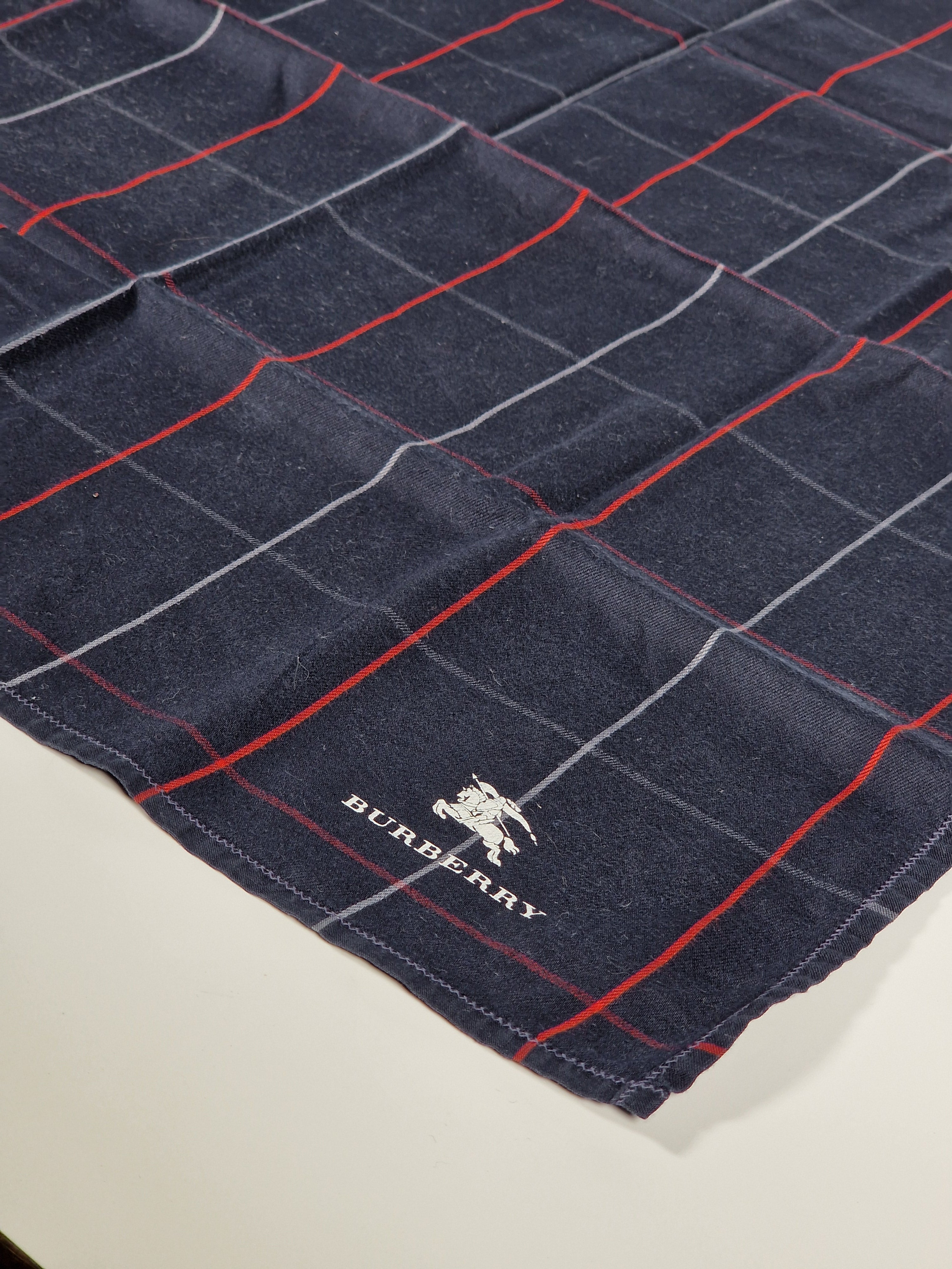 Vintage Burberry cotton handkerchief.