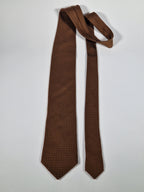 Hermés Brown Faconnee H Tie