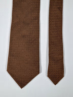 Hermés Brown Faconnee H Tie