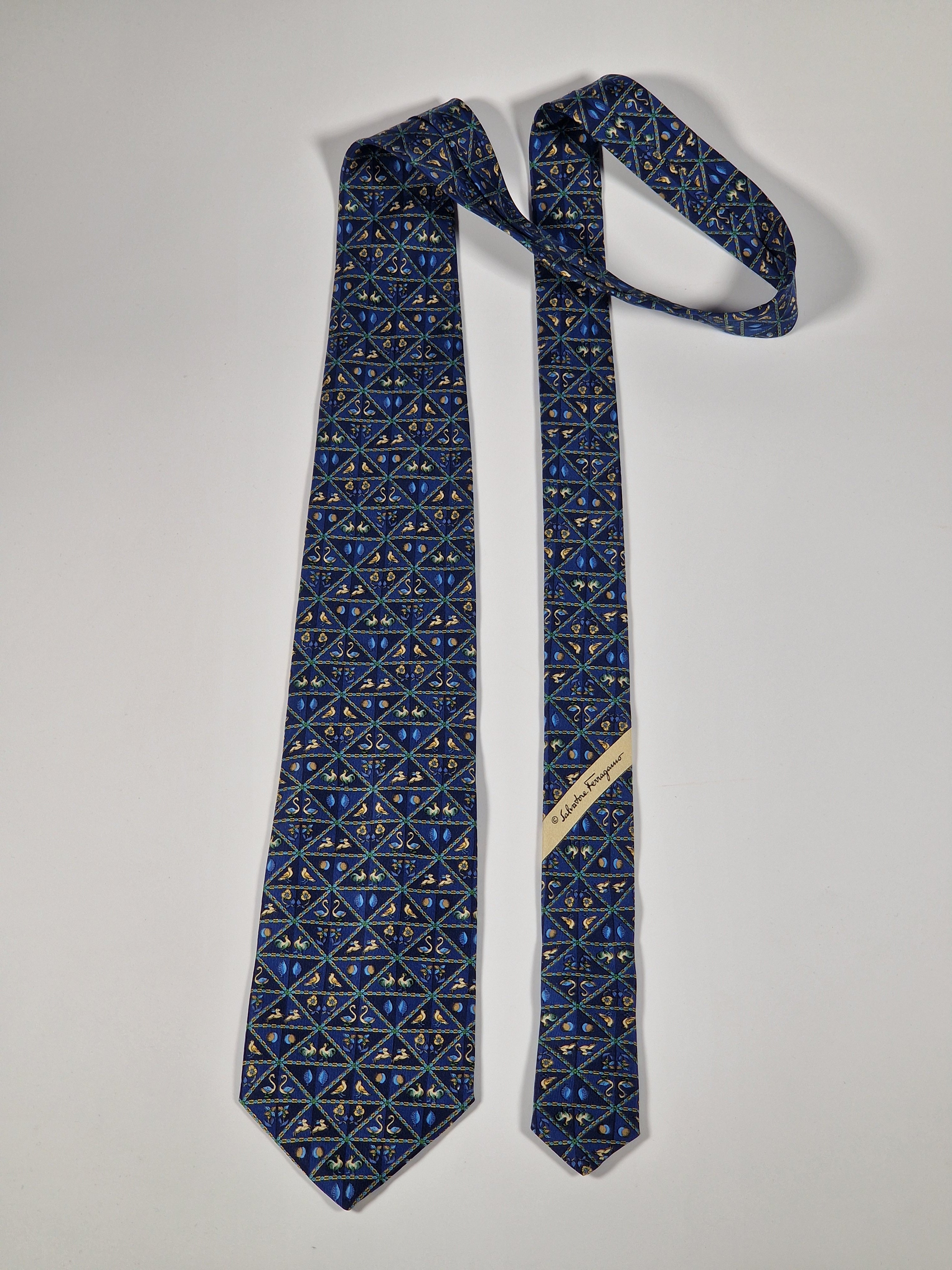 Salvatore Ferragamo silk tie