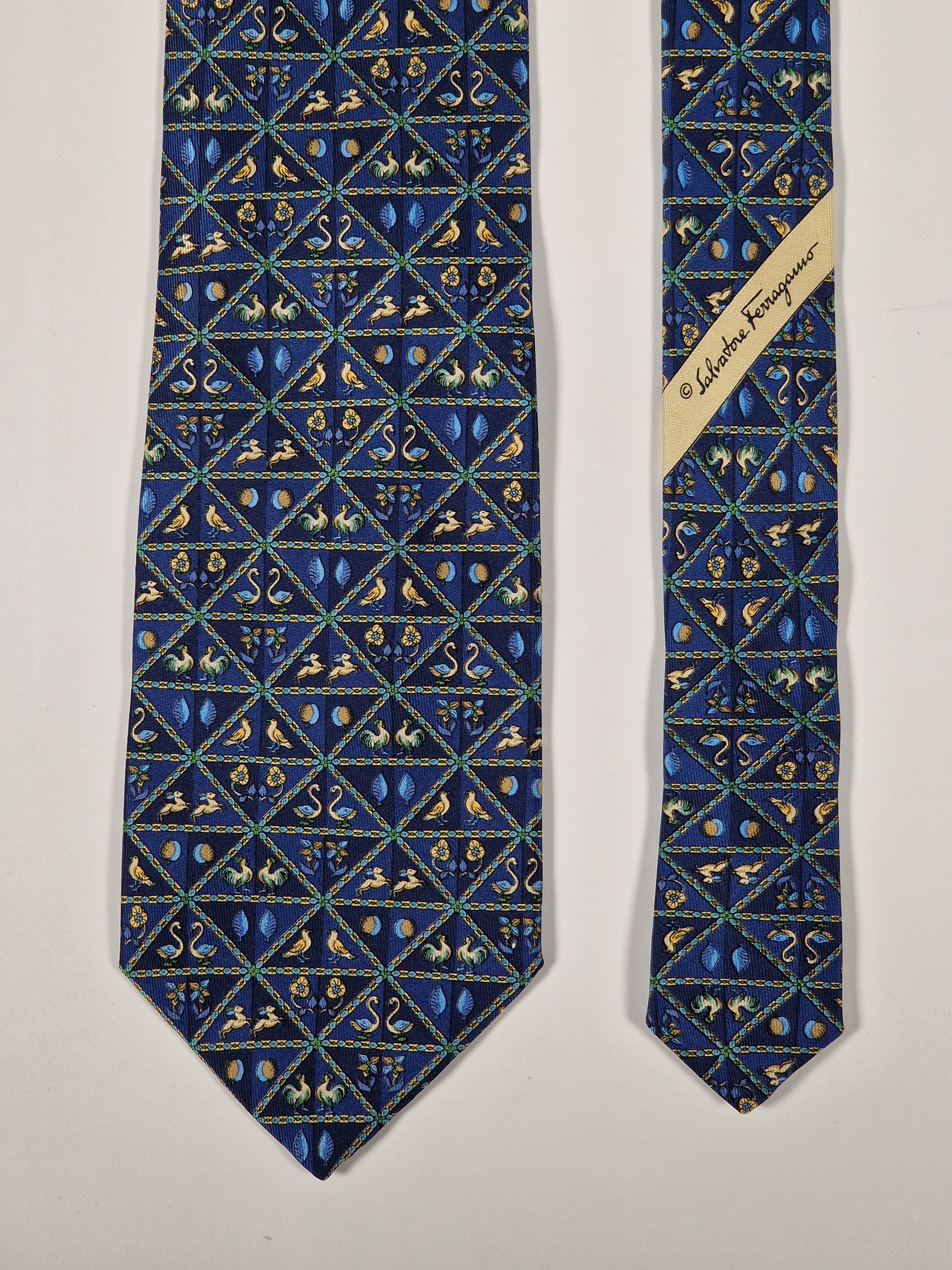 Salvatore Ferragamo silk tie