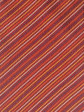 Vintage Hermès jaquard silk tie orange striped Hermès No Code tie red