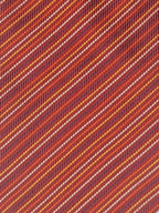 Vintage Hermès jaquard silk tie orange striped Hermès No Code tie red
