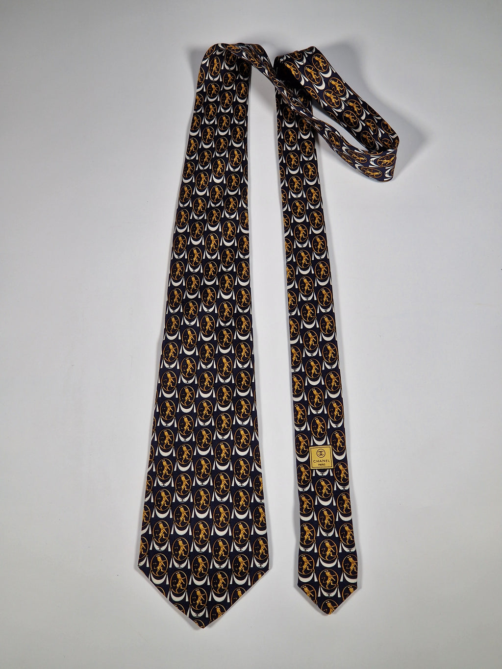 Chanel silk tie