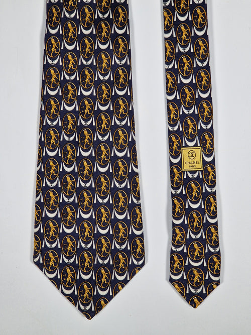 Chanel silk tie