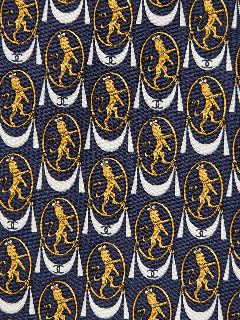 Chanel silk tie