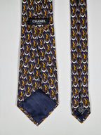 Chanel silk tie