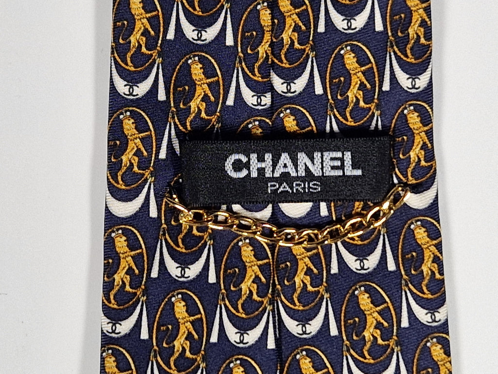 Chanel silk tie