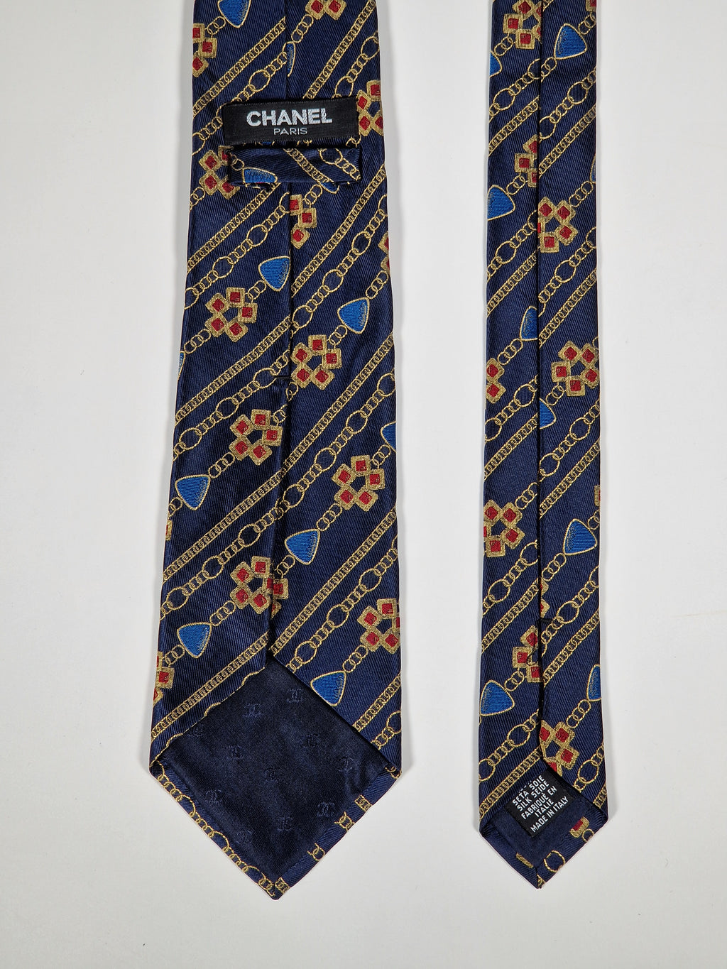 Chanel silk tie