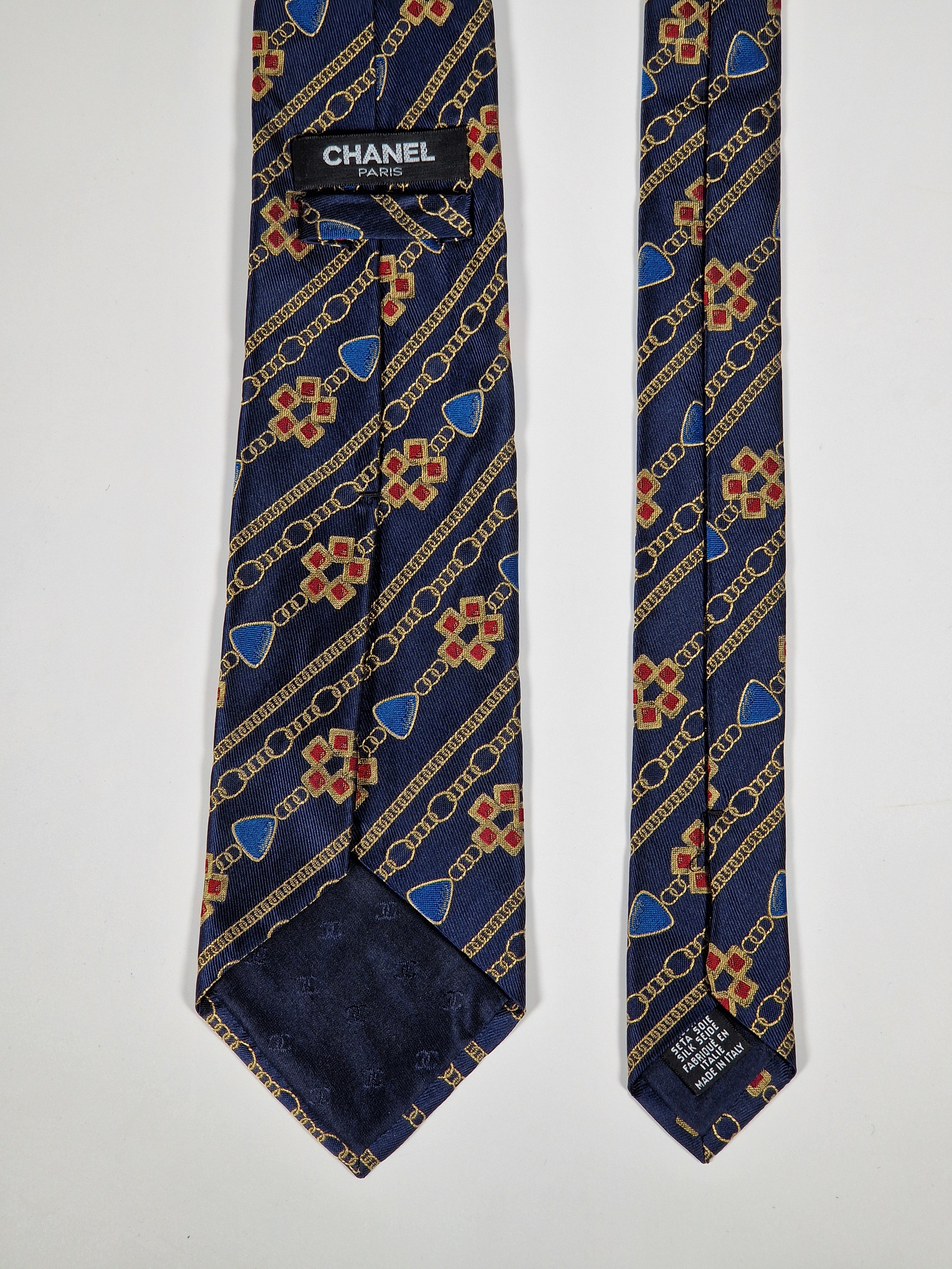 Chanel silk tie
