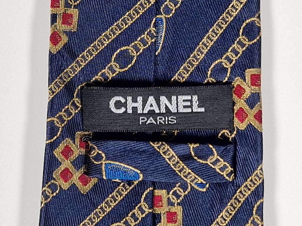 Chanel silk tie